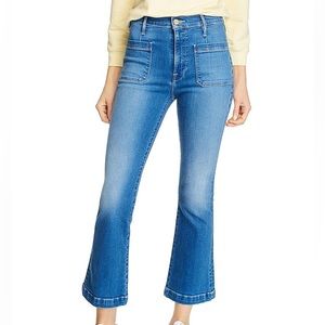 FRAME Le Bardot Crop Flare Jeans in Madera Prim